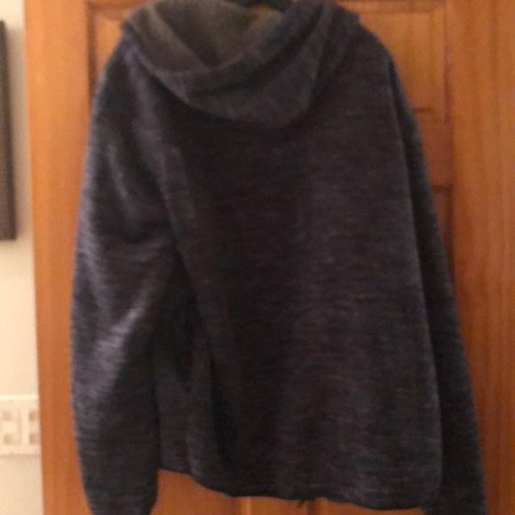 Heather grey fleece lined hoodie - Picture 3 of 3